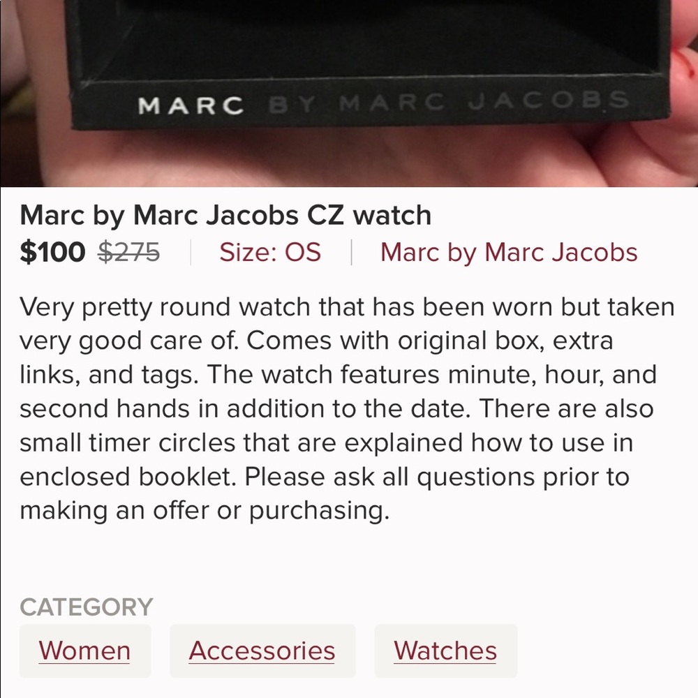 Marc jacobs watch - Picture 2 of 2